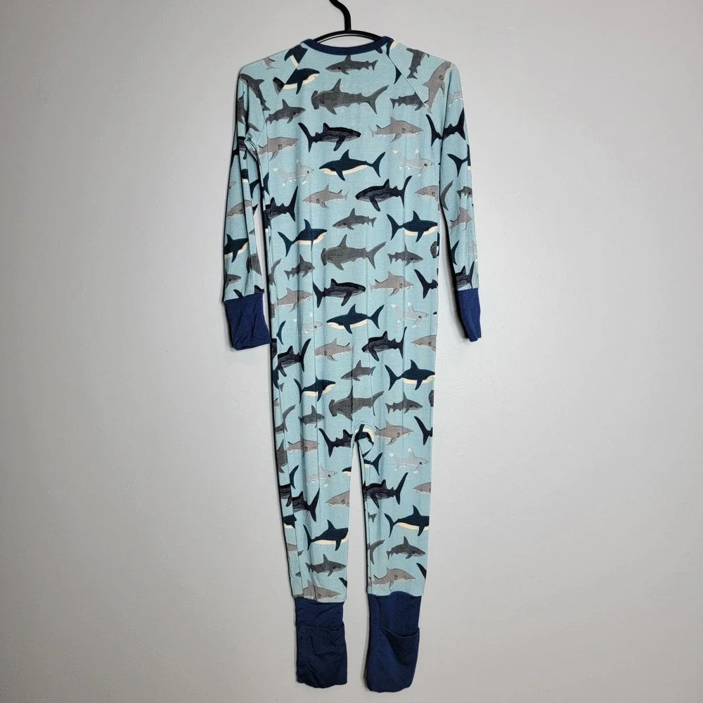 William & Ryan Bamboo Shark Print Romper 18-24M‎ Zippy Pajamas Convertible NWT